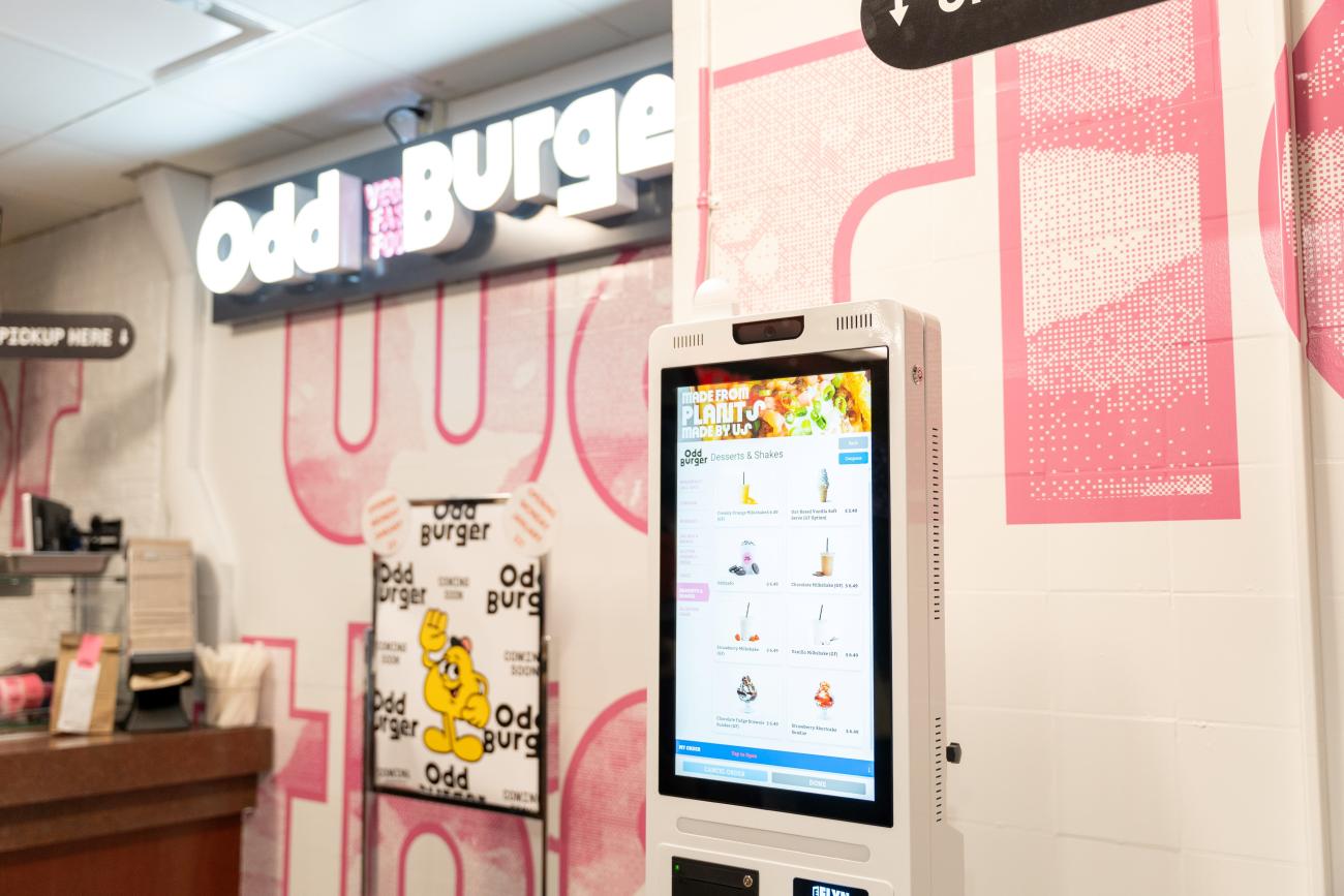 Odd Burger order kiosk