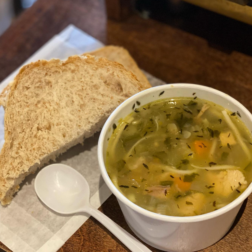 Soup and bread